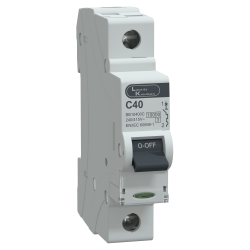 BB10400C - 40A,10kA, C, 1P MCB, Otomatik sigorta - Lauritz Knudsen Electrical and Automation