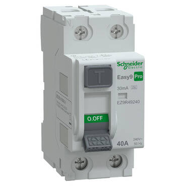 EZ9R49240 - Easy9 Pro 2P 40A 30mA A-Type RCCB - 1