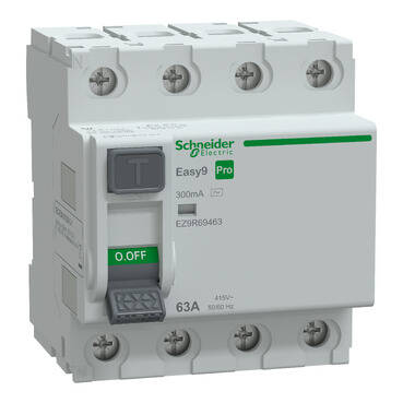 EZ9R69463-Easy9 Pro RCCB 4P 63A 300mA AC-Type 415V - 1