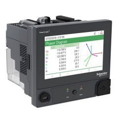 METSEION93040 - PowerLogic™ ION9000 Enerji Kalite Analizörü, DIN raya montaj, LVCS, 192 mm display, B2B adaptörü, HW kit - 1