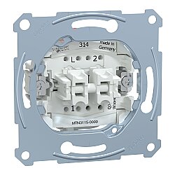  MTN3115-0000 - Merten 2-circuit Switch Insert Screwless - Schneider Electric