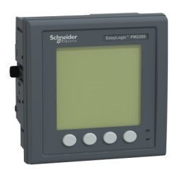 METSEPM2220R - PM2220 Power Meter w/ RJ45 LVCT - PM2220 Enerji Analizörü, LCD RS485 Min/Max RTC 15. Harmonik, RJ45 akım trafosu bağlantılı - 2