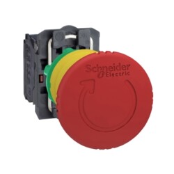 XB5AS8445 - Acil stop, 1NA+1NK, plastic, anahtarlı - Schneider Electric